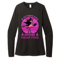 In October Even Witches Wear Pink Womens CVC Long Sleeve Shirt