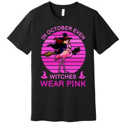 In October Even Witches Wear Pink Premium T-Shirt