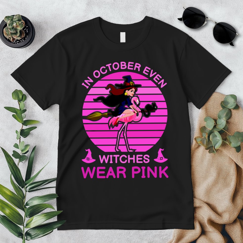 In October Even Witches Wear Pink Premium T-Shirt