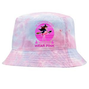 In October Even Witches Wear Pink Tie-Dyed Bucket Hat