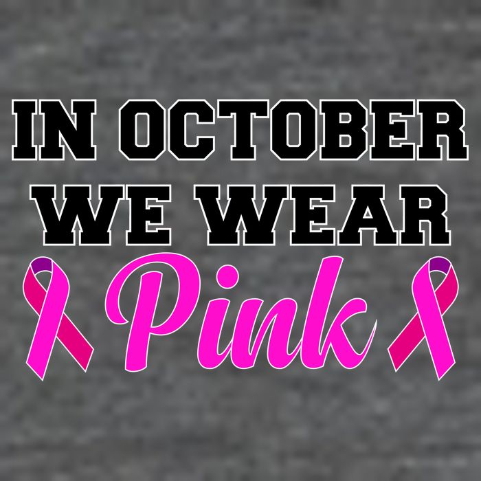 In October We Wear Pink Hoodie