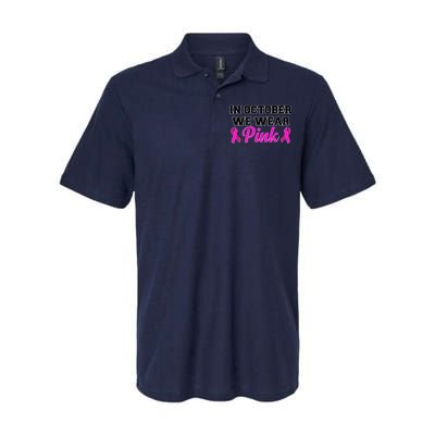 In October We Wear Pink Softstyle Adult Sport Polo