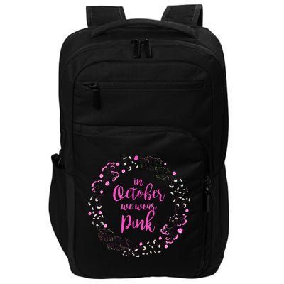 In October We Wear Pink Breast Cancer Impact Tech Backpack