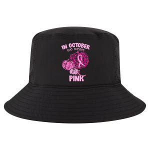 In October We Wear Pink Breast Cancer Awareness Cool Comfort Performance Bucket Hat