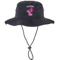 In October We Wear Pink Breast Cancer Awareness Legacy Cool Fit Booney Bucket Hat