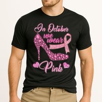 In October We Wear Pink Fancy Heel Ribbon Performance Shirt