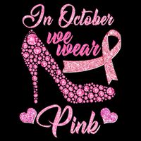 In October We Wear Pink Fancy Heel Ribbon Mug
