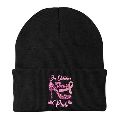 In October We Wear Pink Fancy Heel Ribbon Beanie