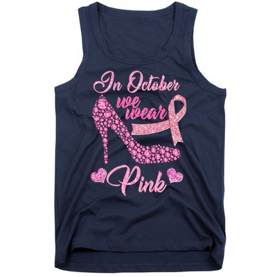 In October We Wear Pink Fancy Heel Ribbon Tank Top