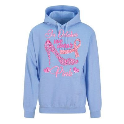 In October We Wear Pink Fancy Heel Ribbon Unisex Surf Hoodie