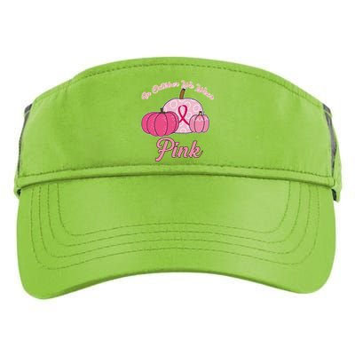 In October We Wear Pink Pumpkin Breast Cancer Adult Drive Performance Visor