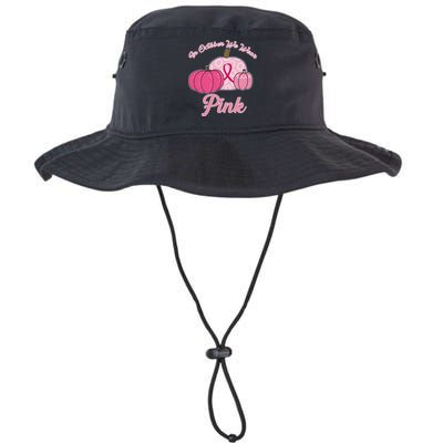 In October We Wear Pink Pumpkin Breast Cancer Legacy Cool Fit Booney Bucket Hat