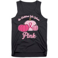 In October We Wear Pink Pumpkin Breast Cancer Tank Top