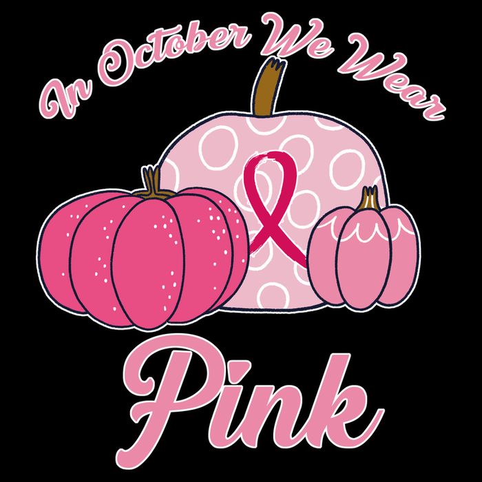 In October We Wear Pink Pumpkin Breast Cancer Visor