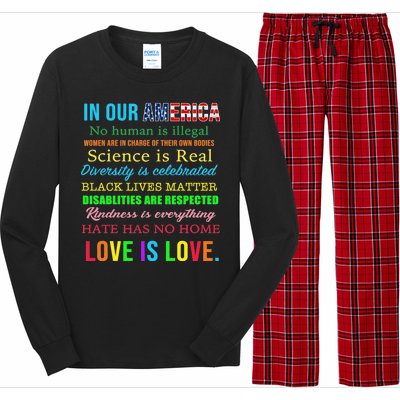 In Our America We Are Equal Long Sleeve Pajama Set