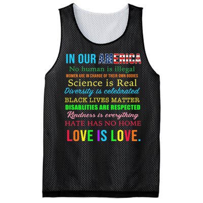 In Our America We Are Equal Mesh Reversible Basketball Jersey Tank