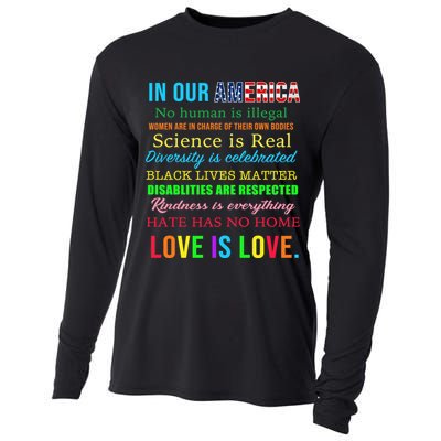 In Our America We Are Equal Cooling Performance Long Sleeve Crew