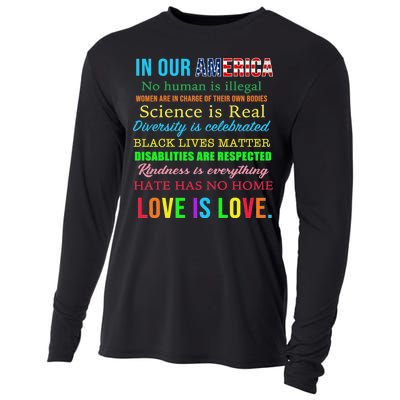 In Our America We Are Equal Cooling Performance Long Sleeve Crew