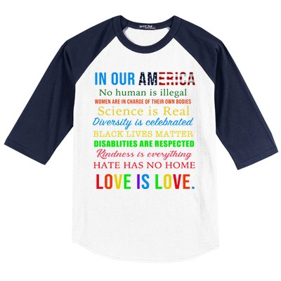 In Our America We Are Equal Baseball Sleeve Shirt