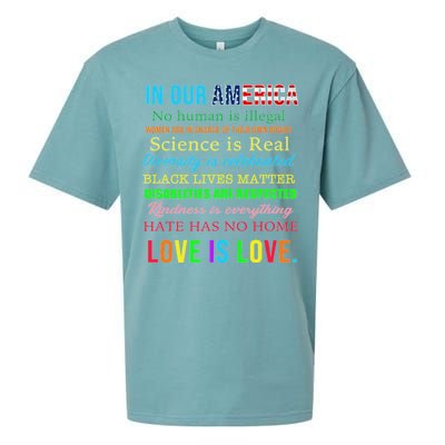 In Our America We Are Equal Sueded Cloud Jersey T-Shirt