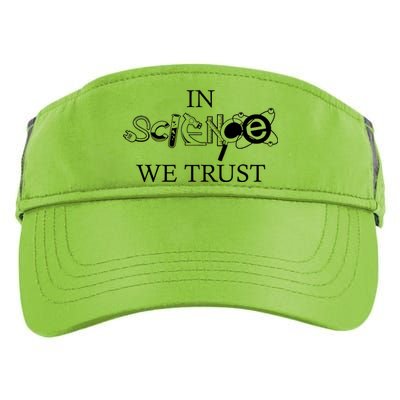 In Science We Trust Cool Science Logos Adult Drive Performance Visor