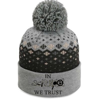 In Science We Trust Cool Science Logos The Baniff Cuffed Pom Beanie