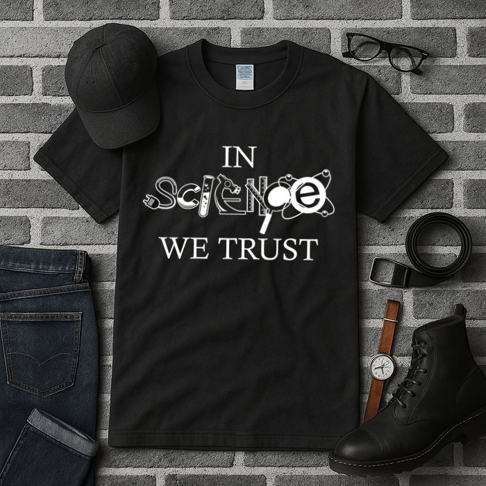 In Science We Trust Cool Science Logos Tall T-Shirt