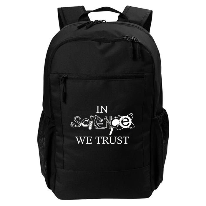 In Science We Trust Cool Science Logos Backpack