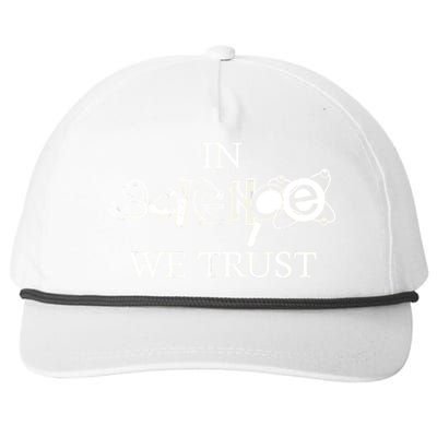 In Science We Trust Cool Science Logos Snapback Five-Panel Rope Hat