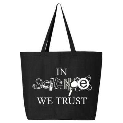 In Science We Trust Cool Science Logos 25L Jumbo Tote