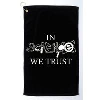 In Science We Trust Cool Science Logos Golf Towel