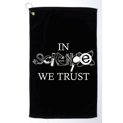 In Science We Trust Cool Science Logos Platinum Collection Golf Towel