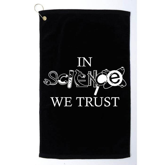 In Science We Trust Cool Science Logos Golf Towel