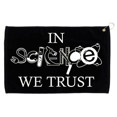 In Science We Trust Cool Science Logos Grommeted Golf Towel