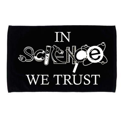 In Science We Trust Cool Science Logos Microfiber Hand Towel