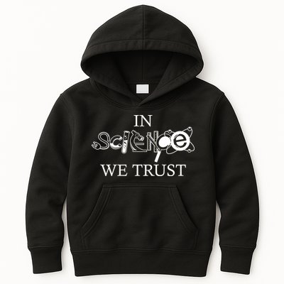 In Science We Trust Cool Science Logos Kids Hoodie