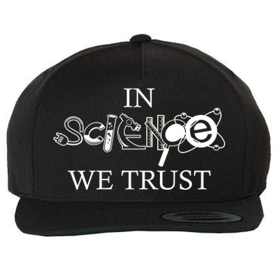 In Science We Trust Cool Science Logos Wool Snapback Cap