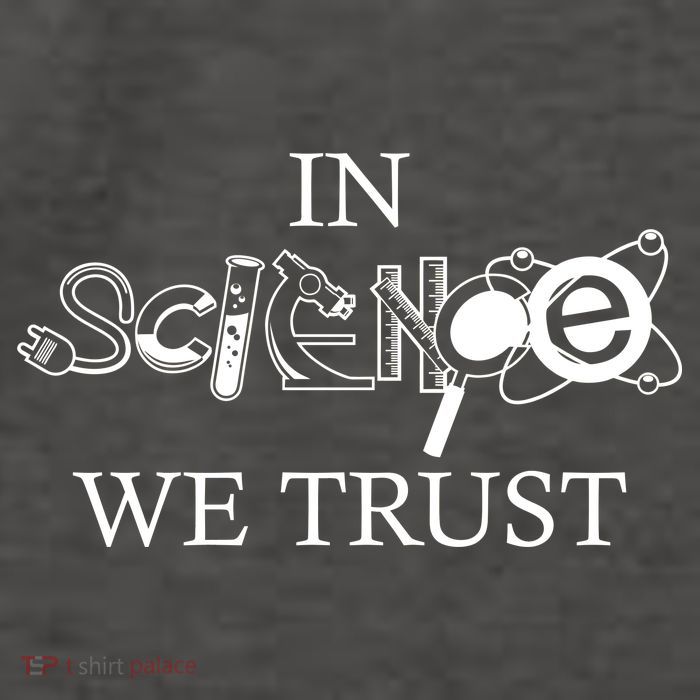 In Science We Trust Cool Science Logos Vector Backpack