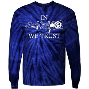 In Science We Trust Cool Science Logos Tie-Dye Long Sleeve Shirt