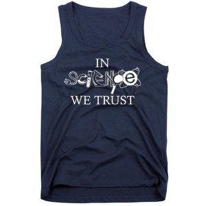 In Science We Trust Cool Science Logos Tank Top