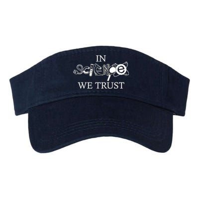 In Science We Trust Cool Science Logos Valucap Bio-Washed Visor