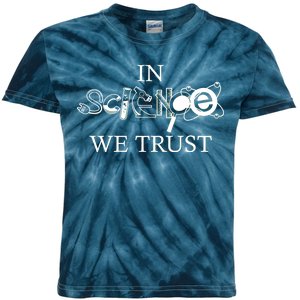 In Science We Trust Cool Science Logos Kids Tie-Dye T-Shirt