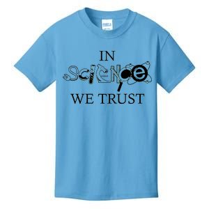 In Science We Trust Cool Science Logos Kids T-Shirt