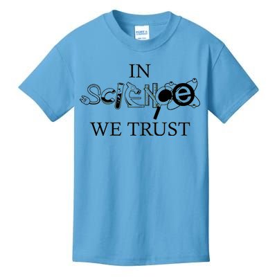 In Science We Trust Cool Science Logos Kids T-Shirt