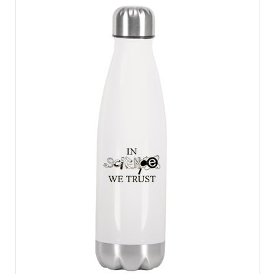 In Science We Trust Cool Science Logos Stainless Steel Insulated Water Bottle