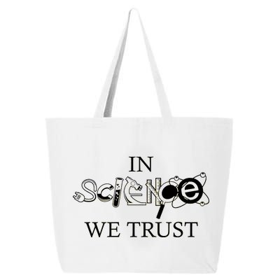 In Science We Trust Cool Science Logos 25L Jumbo Tote