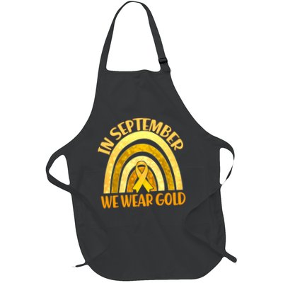 In September We Wear Gold Childhood Cancer Awareness Apron