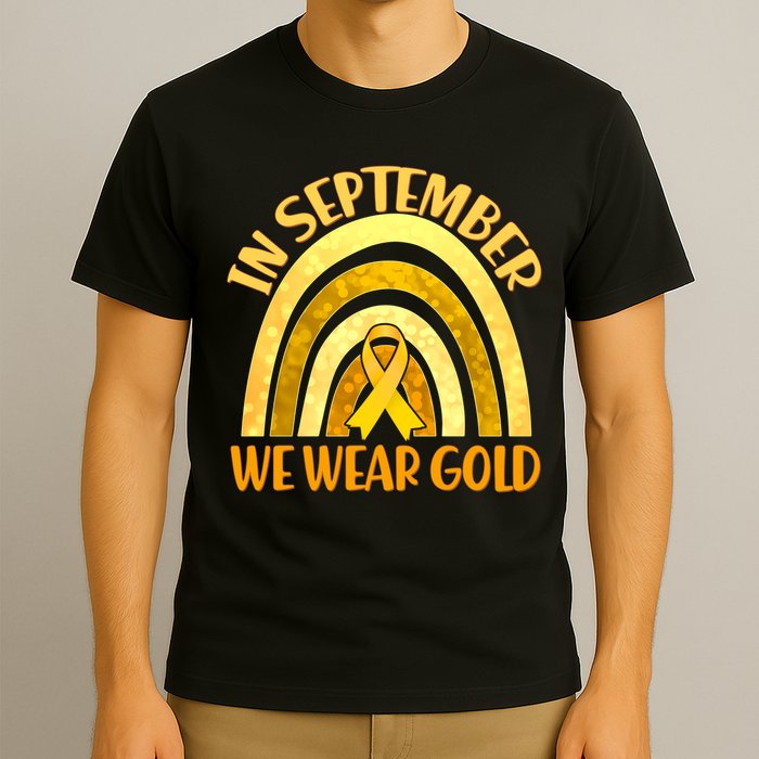 In September We Wear Gold Childhood Cancer Awareness T-Shirt