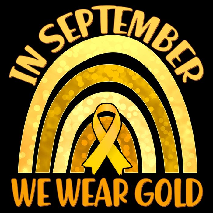 In September We Wear Gold Childhood Cancer Awareness T-Shirt