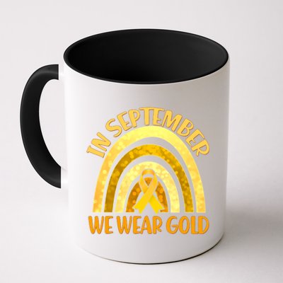 In September We Wear Gold Childhood Cancer Awareness Coffee Mug